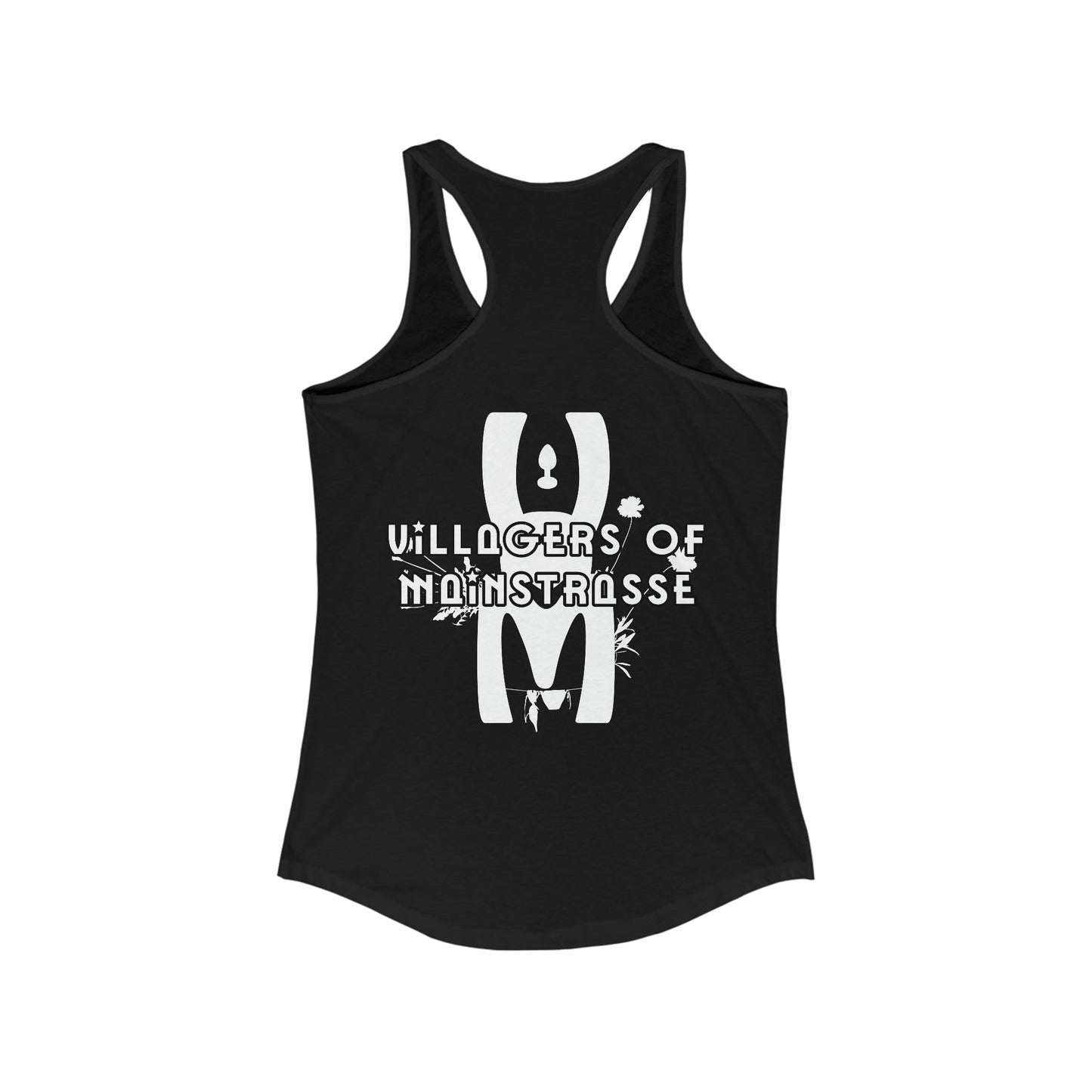 Women's Racerback Tank | Villagers of Mainstrasse VOM Words w/ Sights