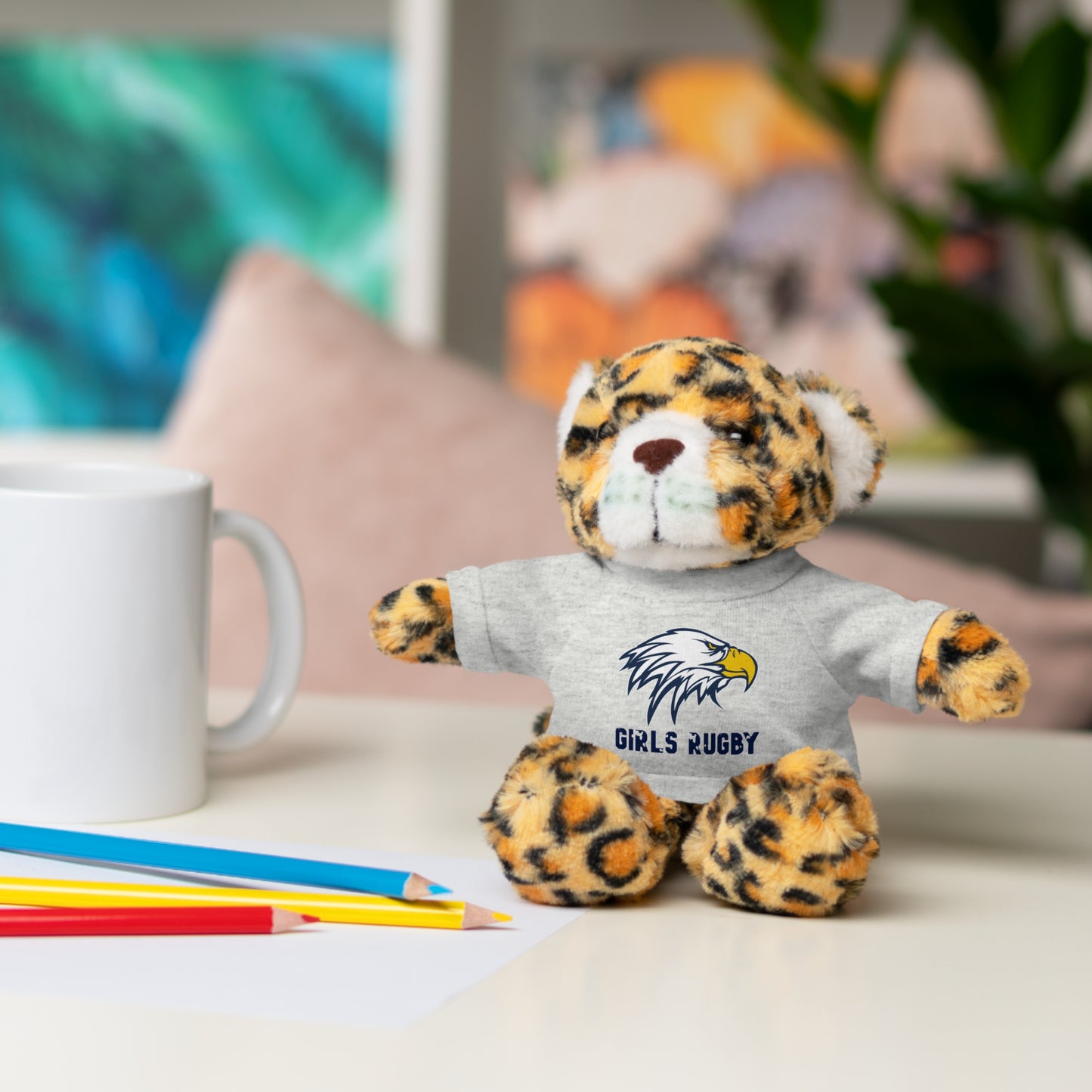 Stuffed Animals w/ Tee | Cincinnati Girls Rugby Logo Color