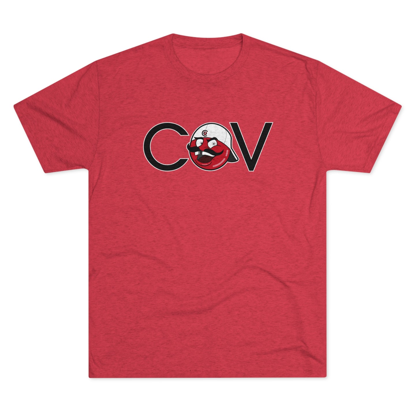 Unisex Tri-Blend Crew Tee | CSHL The COV Red Ball
