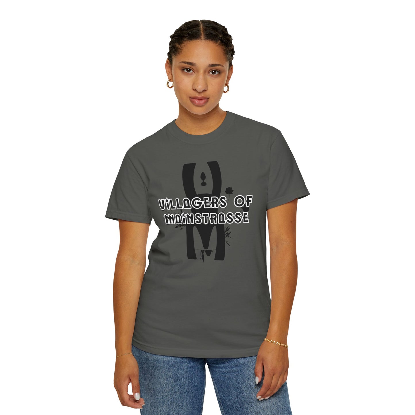 Unisex Comfort Colors T-shirt | Villagers of Mainstrasse VOM Words w/ Sights