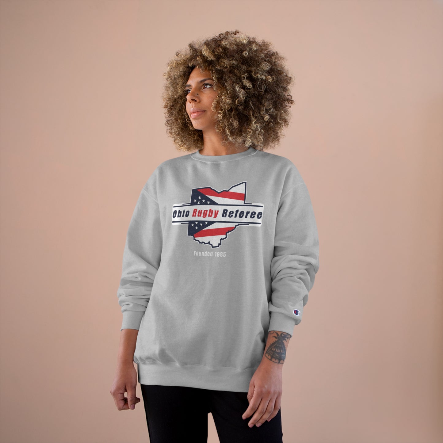 Champion Crewneck Sweatshirt | Ohio Rugby Referee Society