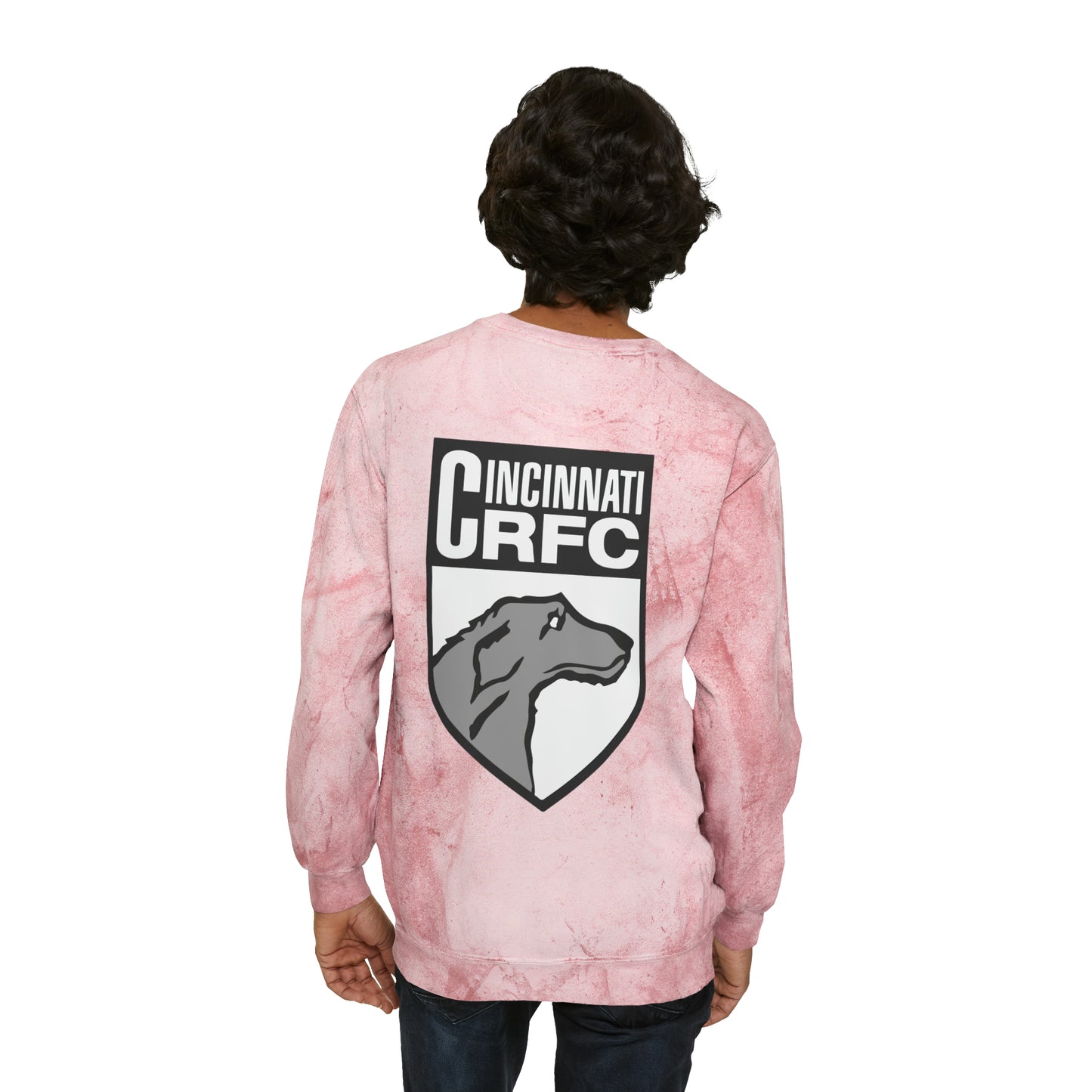 Unisex Color Blast Crewneck Sweatshirt | CRFC Wolfhounds White Crest