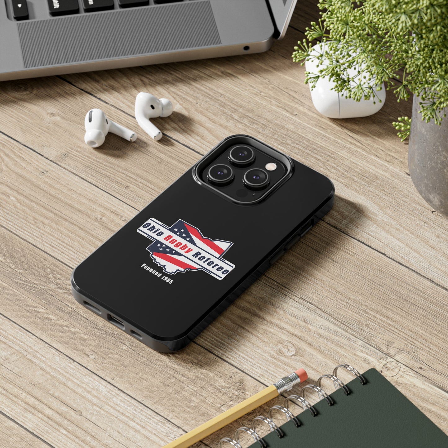 Black Tough Phone Cases | Ohio Rugby Referee Society
