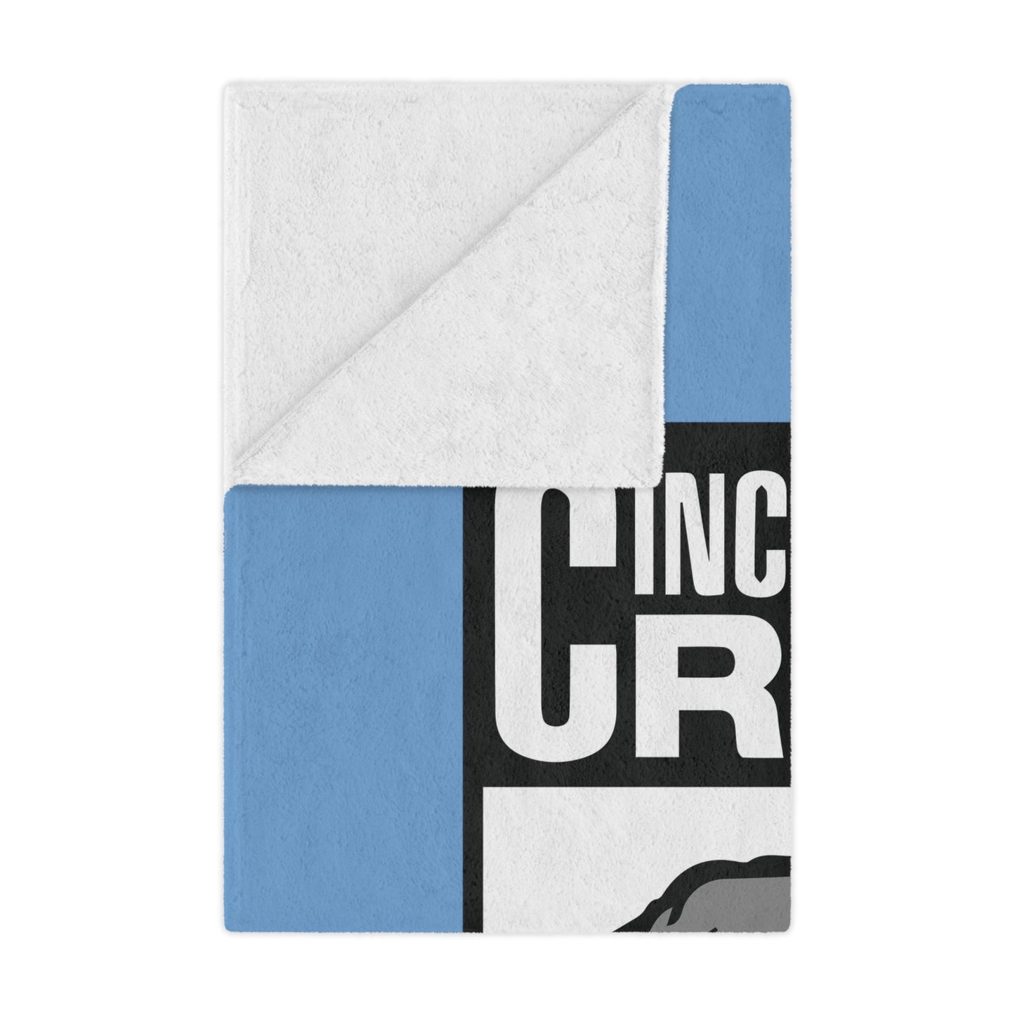 Minky Blanket Blue | CRFC Wolfhounds White Crest