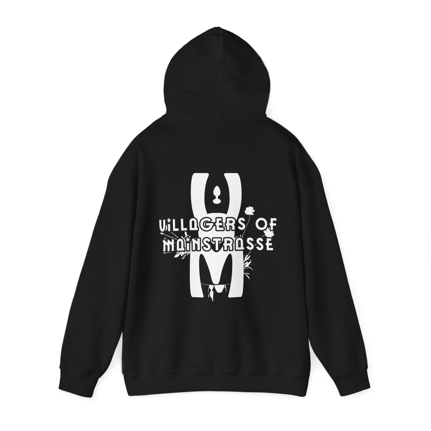 Unisex Heavy Blend™ Hoodie | Villagers of Mainstrasse VOM Words w/ Sights
