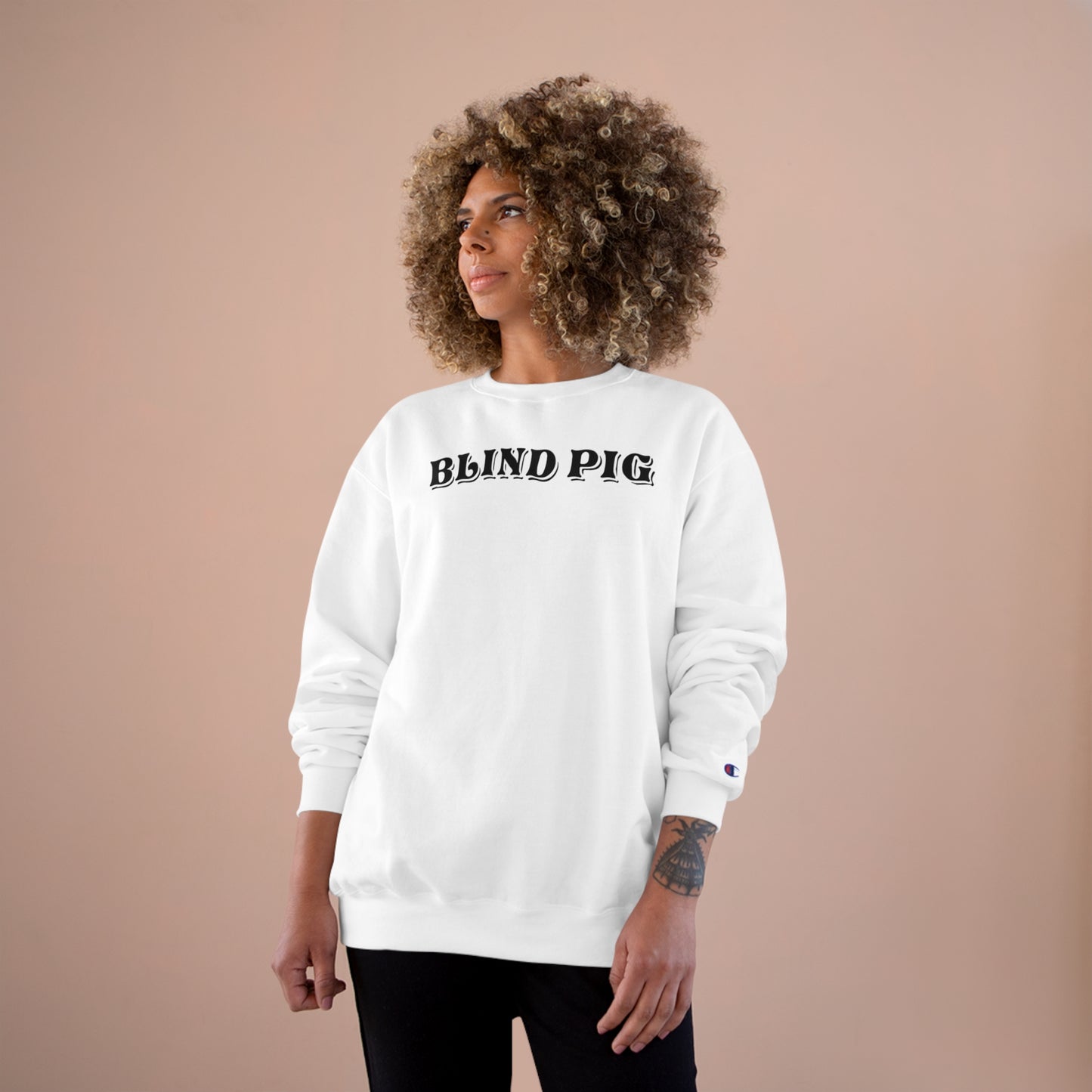 Unisex Champion Crewneck | The Blind Pig Glasses