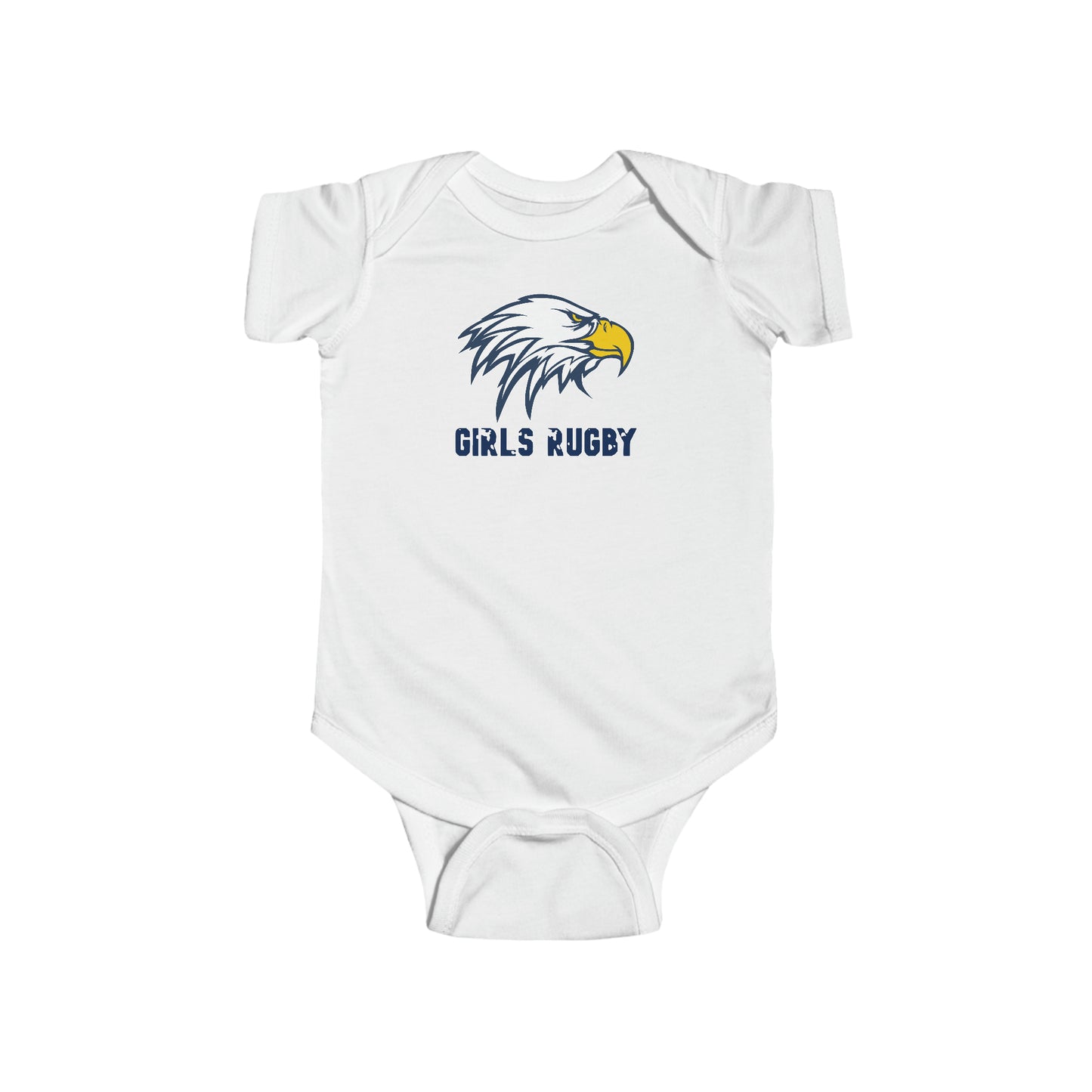 Unisex Infant Short Sleeve Onesie | Cincinnati Girls Rugby Logo Color