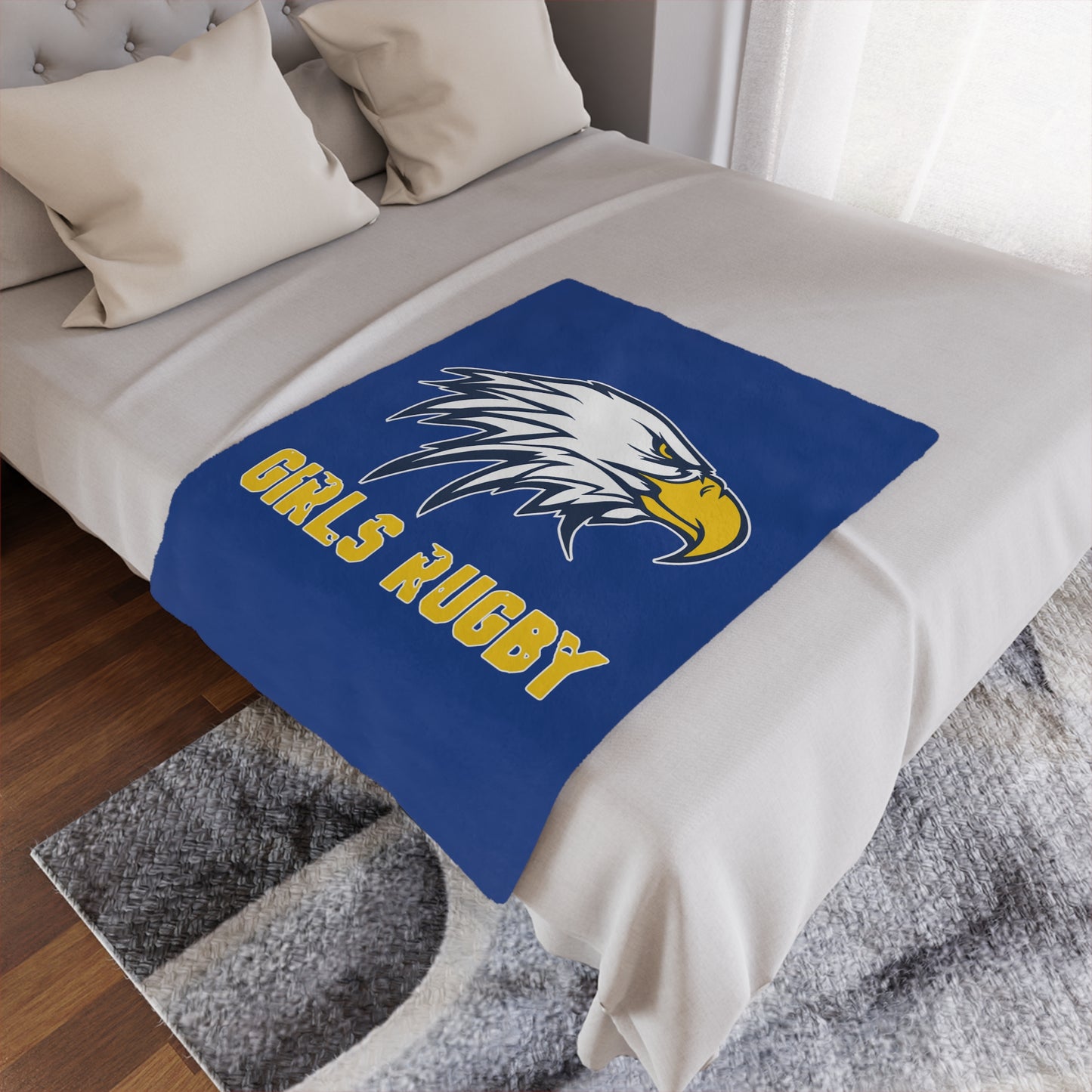 Super Soft Minky Blanket | Cincinnati Girls Rugby Logo Color
