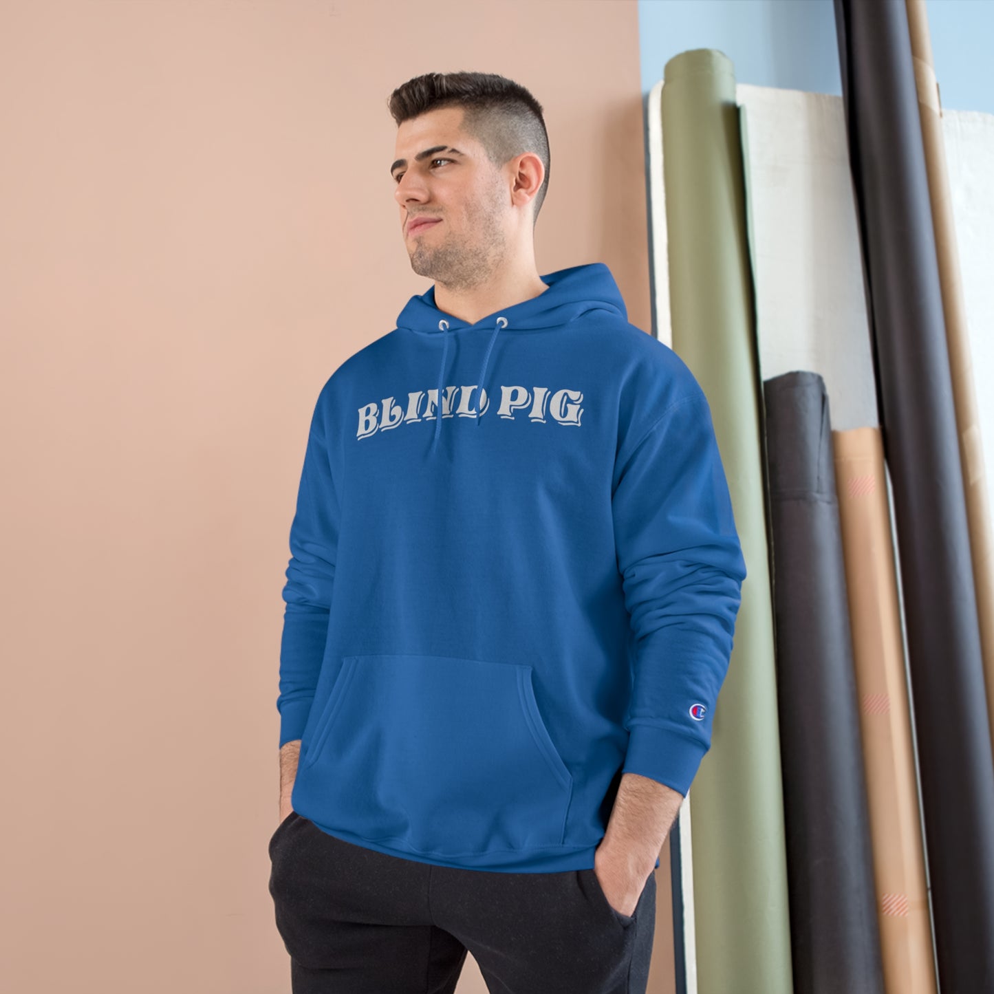 Unisex Champion Hoodie | The Blind Pig Glasses