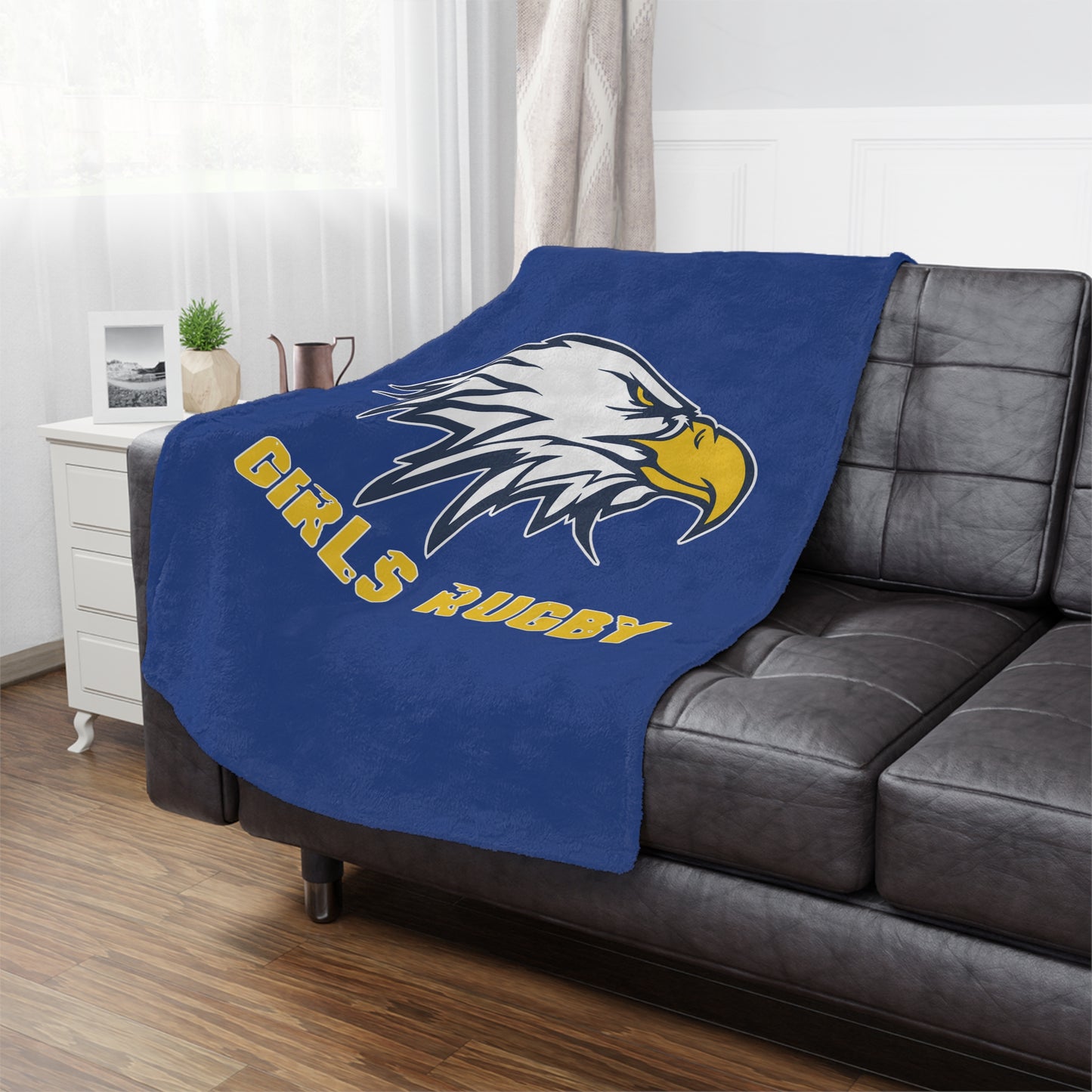 Super Soft Minky Blanket | Cincinnati Girls Rugby Logo Color