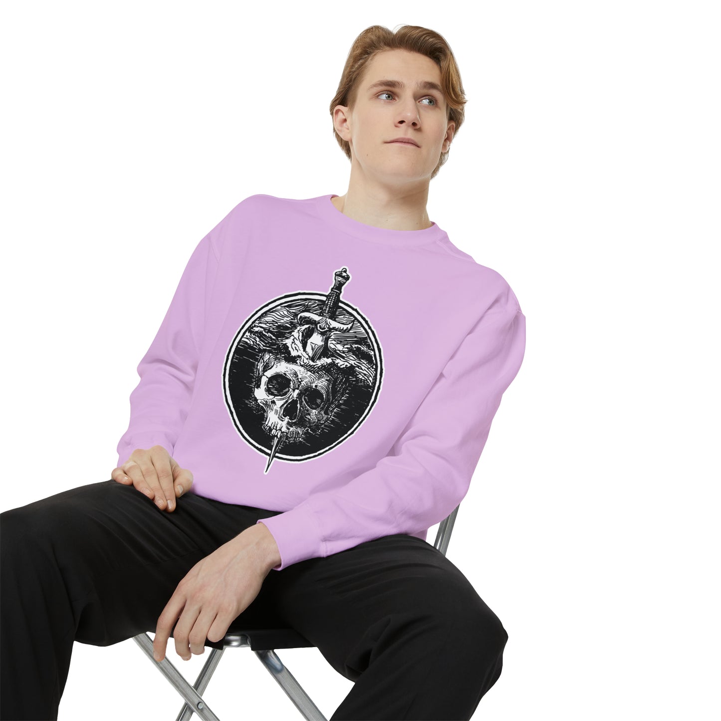 Unisex Comfort Colors Crewneck Sweatshirt | Sea of Treachery Sigil