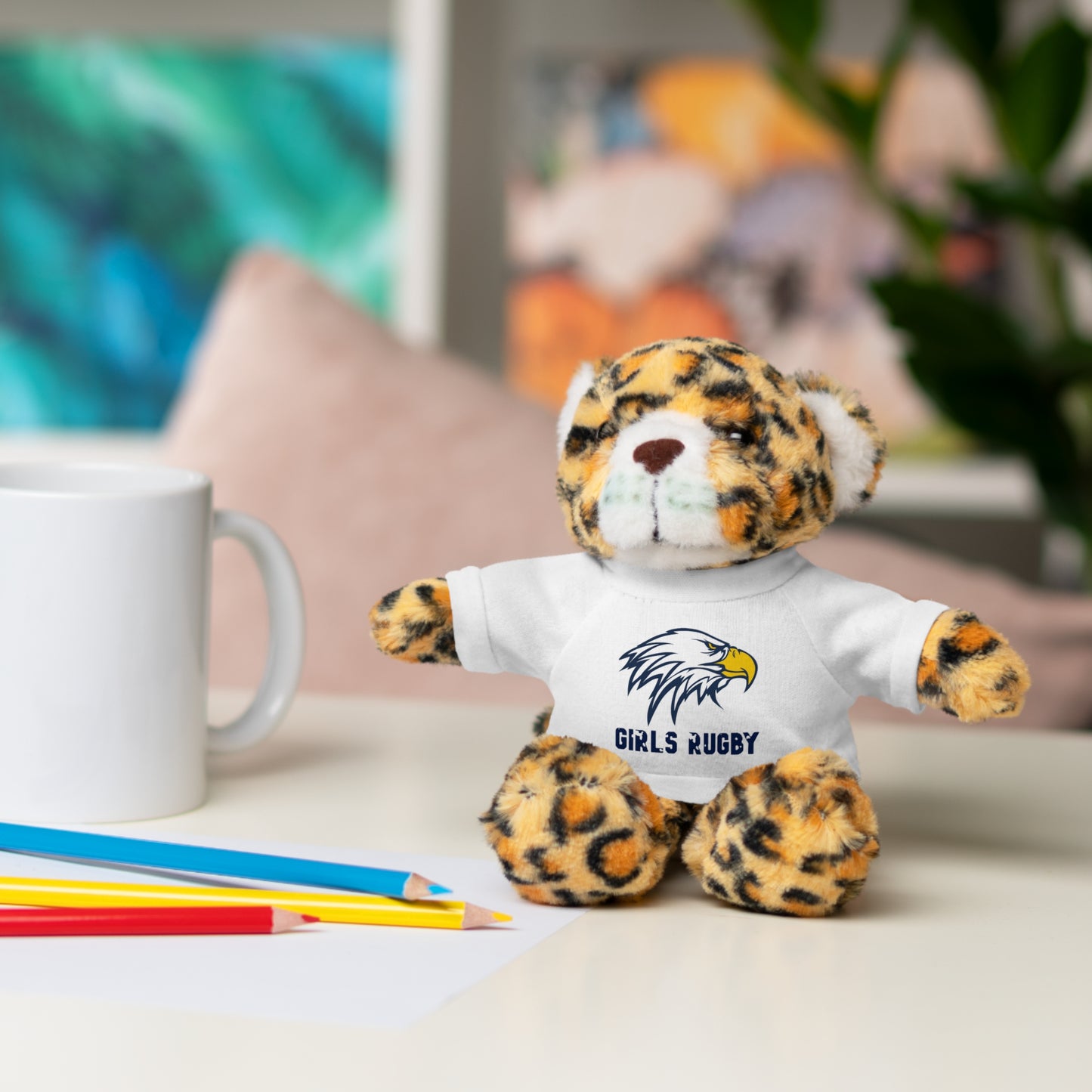 Stuffed Animals w/ Tee | Cincinnati Girls Rugby Logo Color