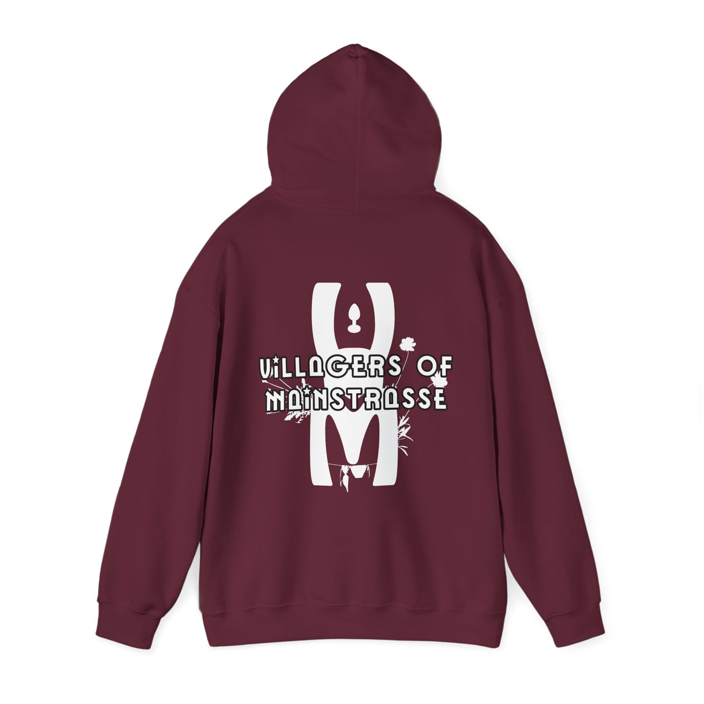 Unisex Heavy Blend™ Hoodie | Villagers of Mainstrasse VOM Words w/ Sights