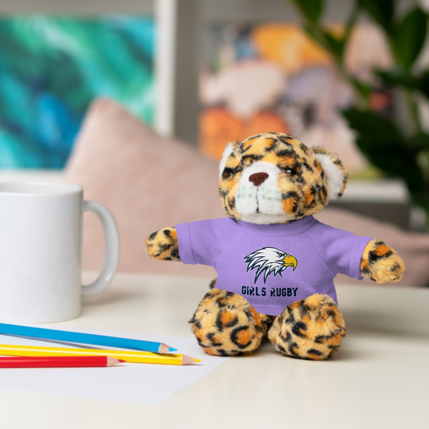 Stuffed Animals w/ Tee | Cincinnati Girls Rugby Logo Color