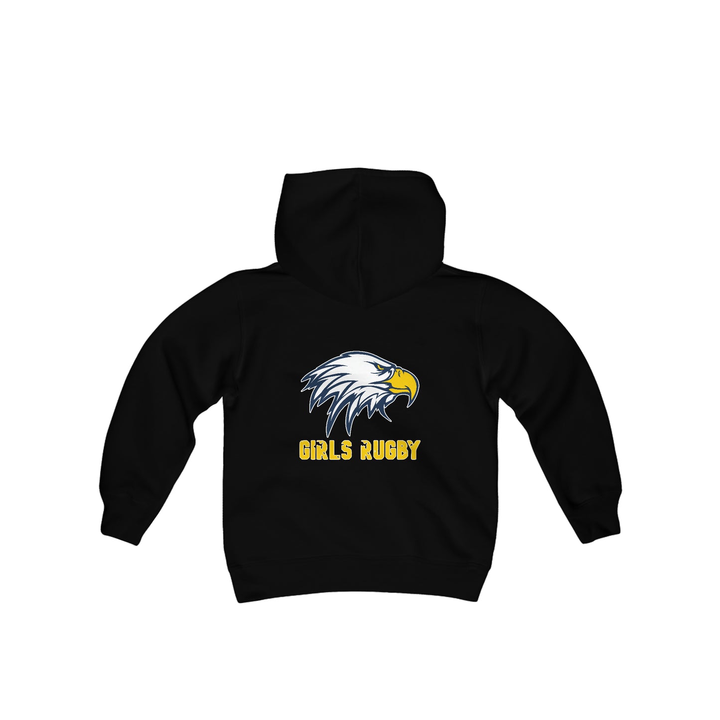 Unisex Youth Heavy Blend Hooded Sweatshirt | Cincinnati Girls Rugby Logo Color