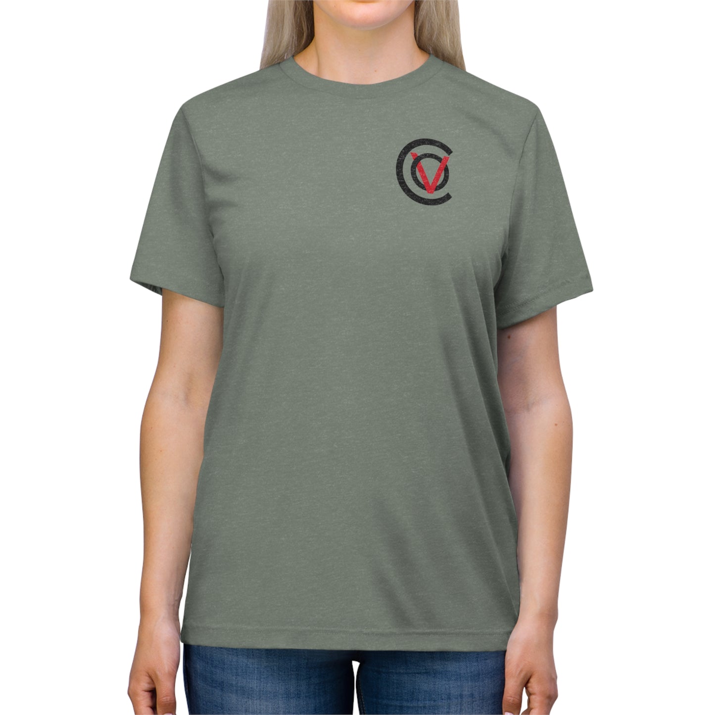Unisex Triblend Tee | CSHL Cov Red Ball