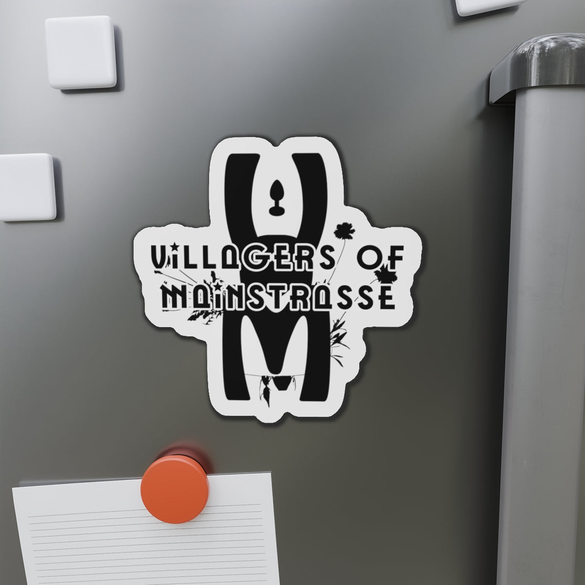 Die-Cut Magnets | Villagers of Mainstrasse VOM Words w/ Sights