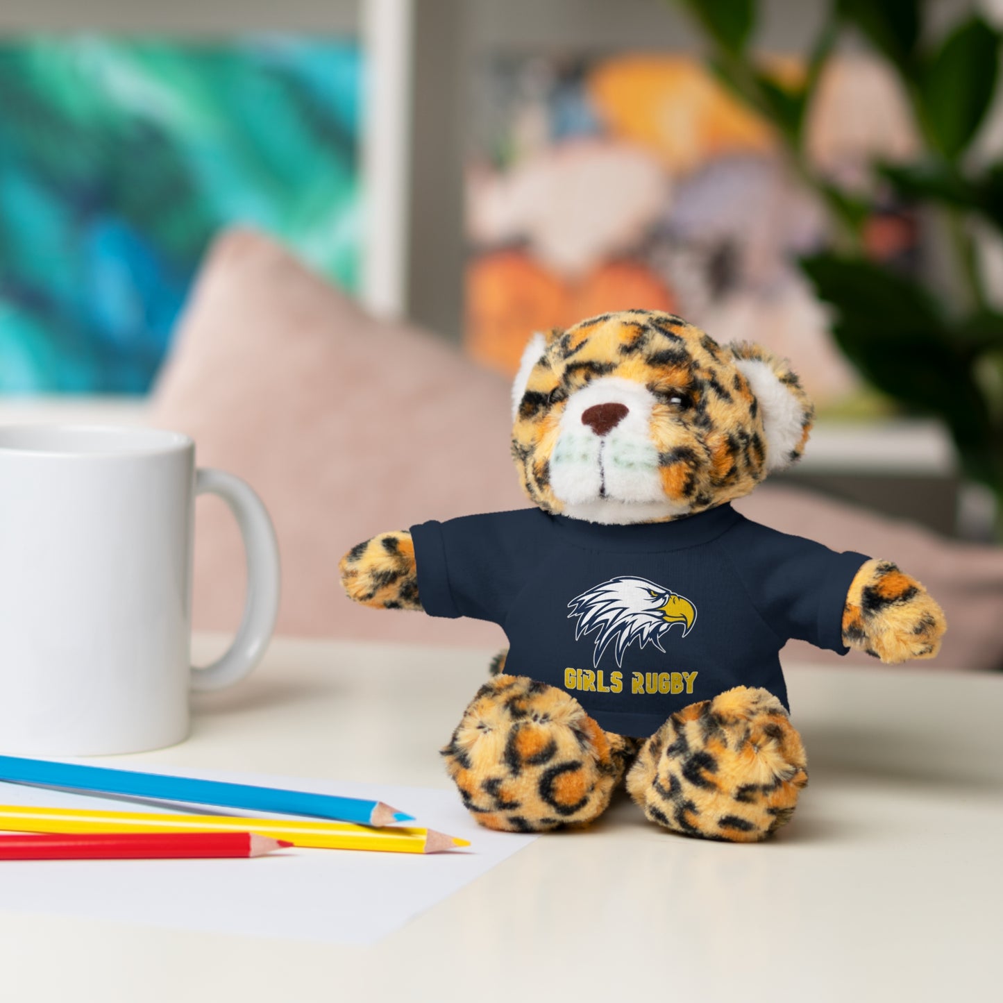 Stuffed Animals w/ Tee | Cincinnati Girls Rugby Logo Color