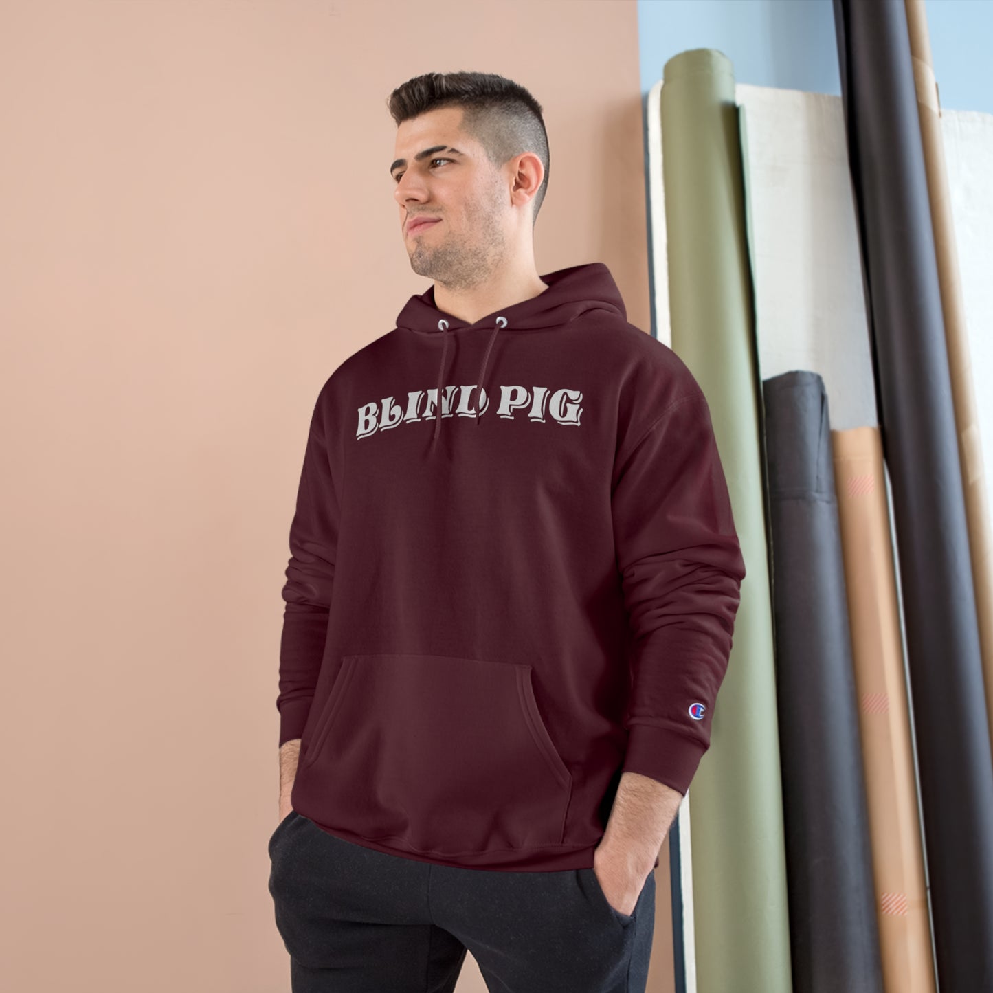Unisex Champion Hoodie | The Blind Pig Glasses