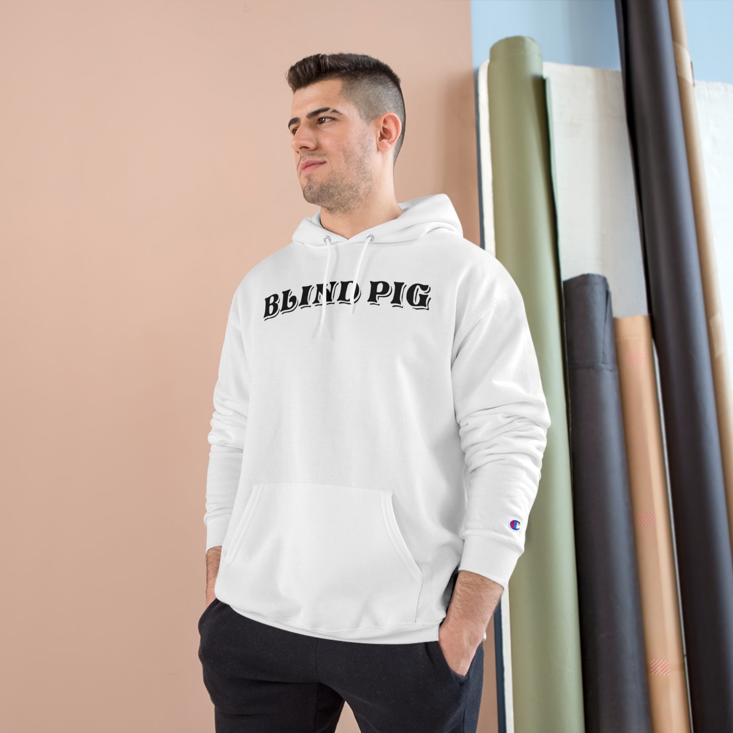 Unisex Champion Hoodie | The Blind Pig Glasses