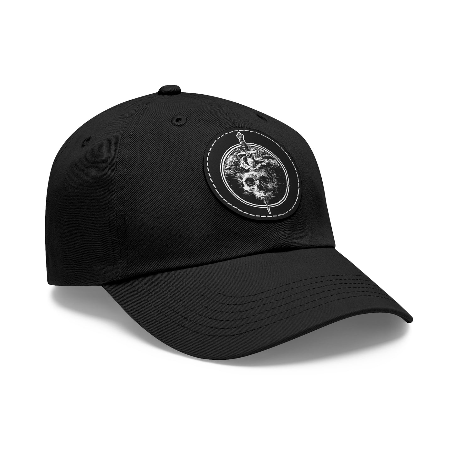 Dad Hat with Leather Patch (Round) | Sea of Treachery Sigil