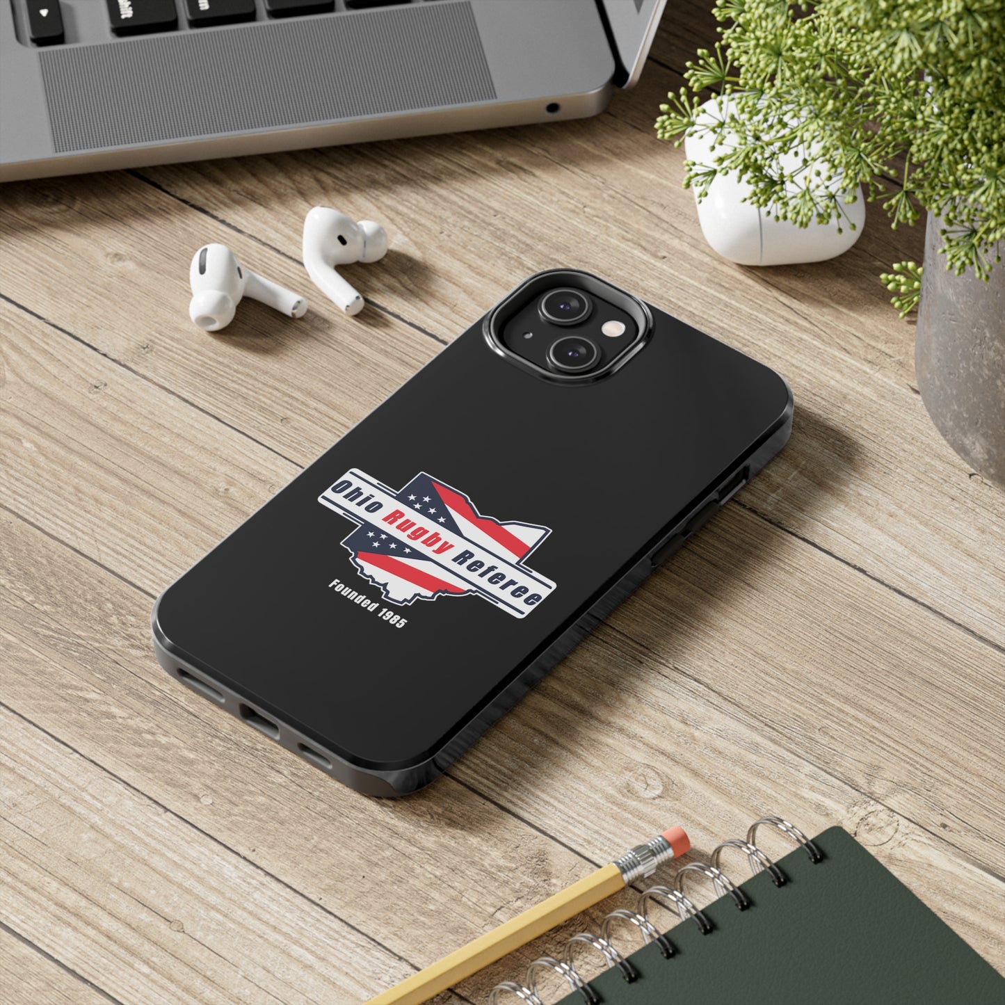 Black Tough Phone Cases | Ohio Rugby Referee Society