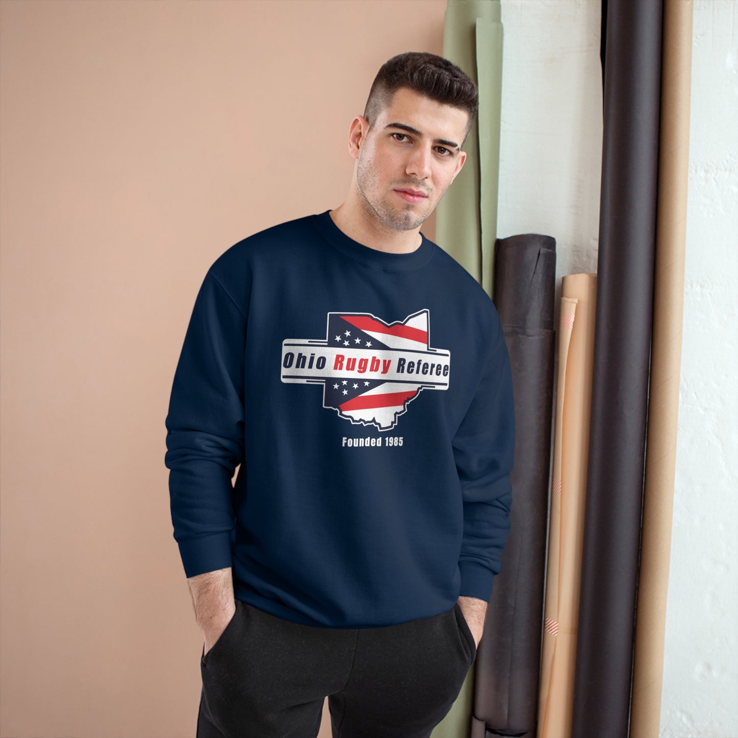 Champion Crewneck Sweatshirt | Ohio Rugby Referee Society
