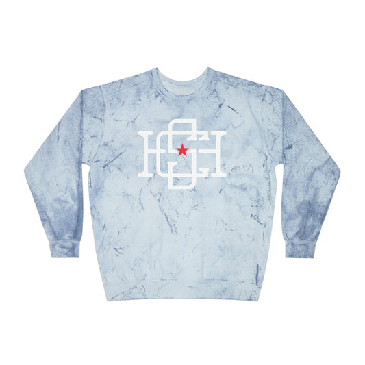 Unisex Comfort Colors Color Blast Crewneck Sweatshirt | CSHL Knot Logo