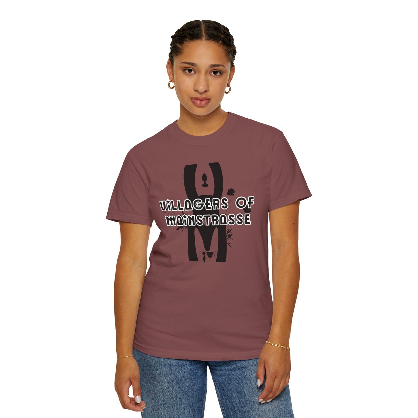 Unisex Comfort Colors T-shirt | Villagers of Mainstrasse VOM Words w/ Sights