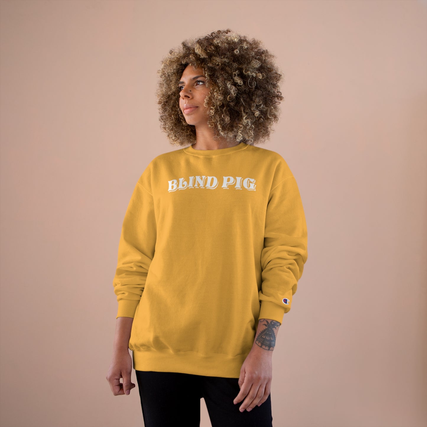 Unisex Champion Crewneck | The Blind Pig Glasses