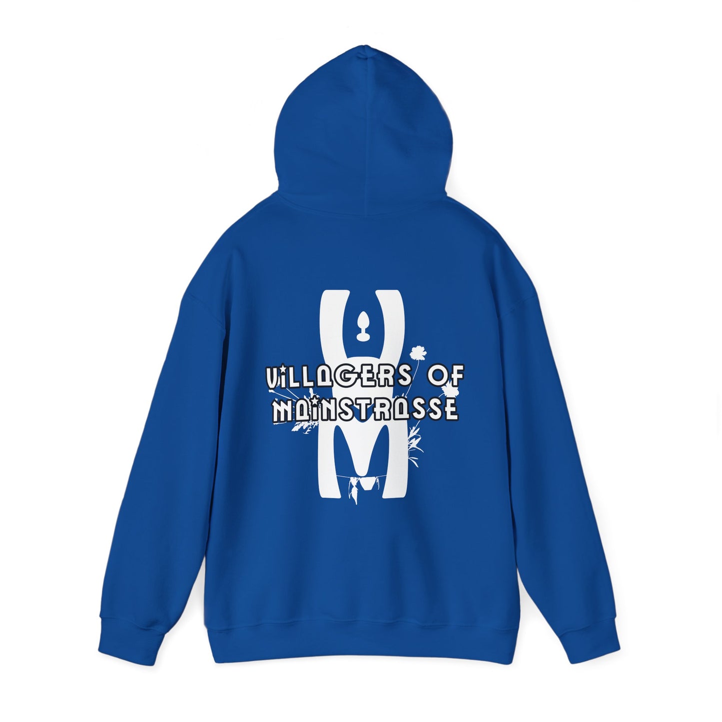 Unisex Heavy Blend™ Hoodie | Villagers of Mainstrasse VOM Words w/ Sights