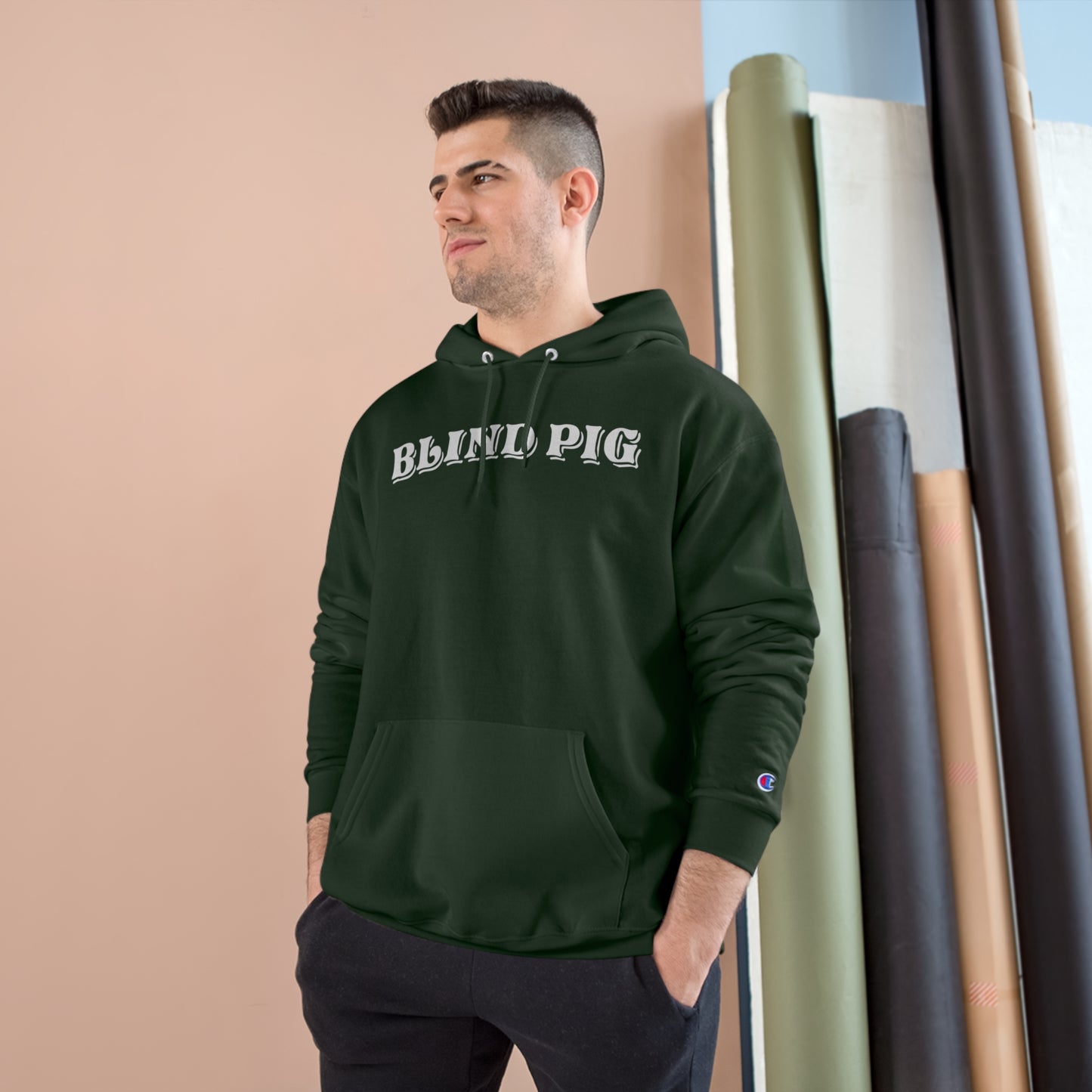 Unisex Champion Hoodie | The Blind Pig Glasses