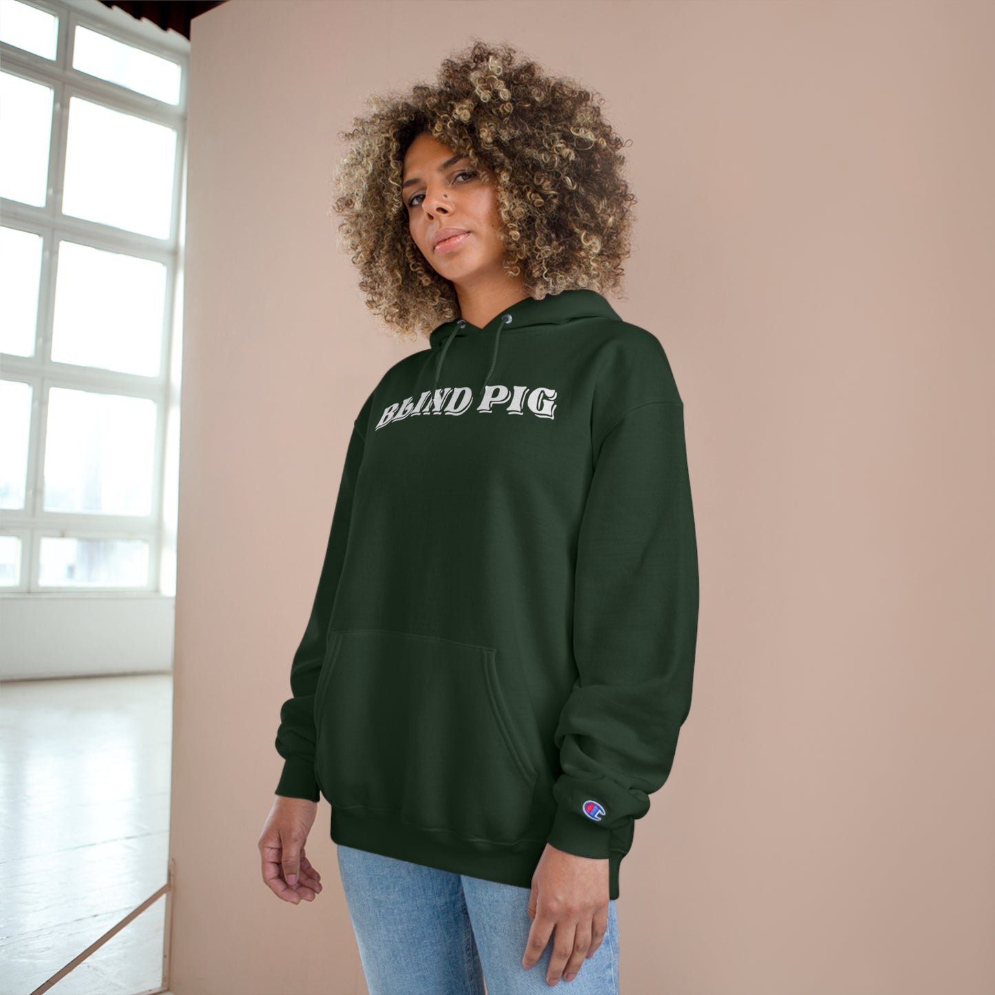 Unisex Champion Hoodie | The Blind Pig Glasses