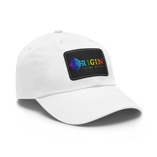 Dad Hat with Leather Patch (Rectangle) | Origin Trade Goods Color Blast