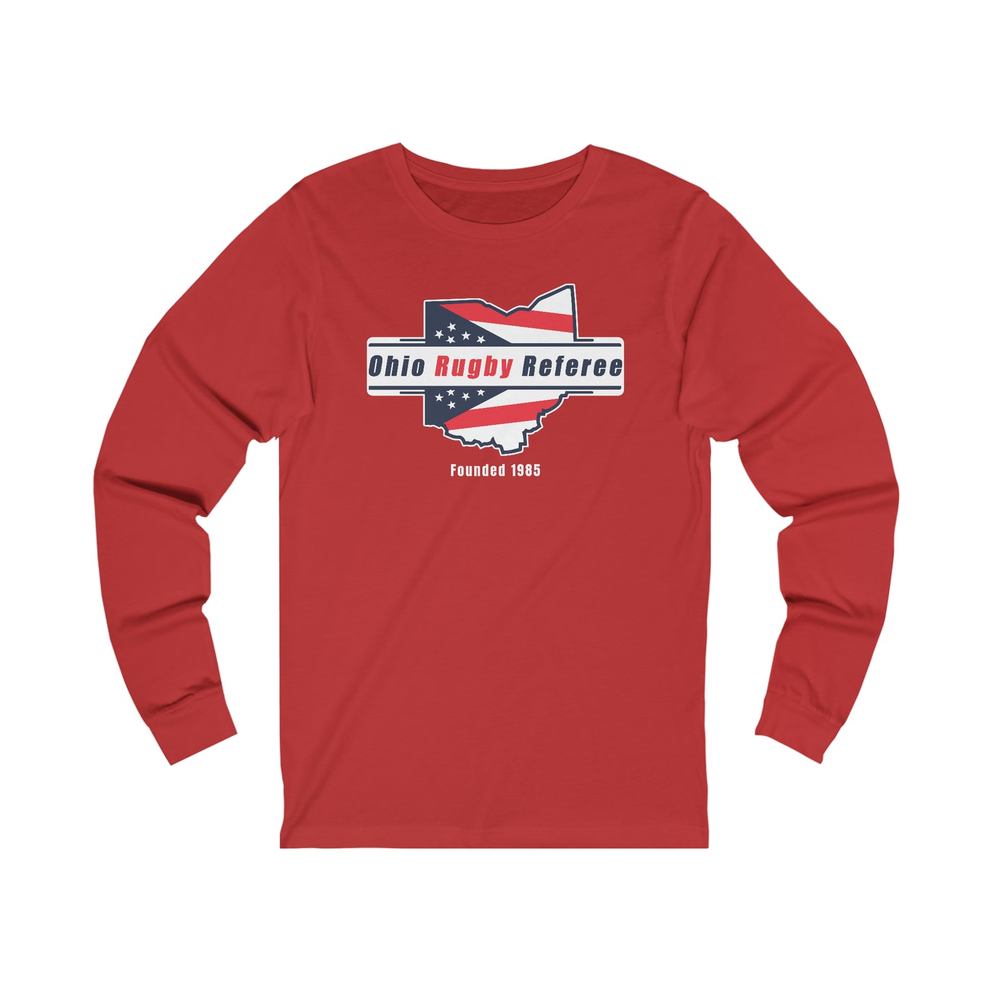 Unisex Jersey Long Sleeve Tee | Ohio Rugby Referee Society