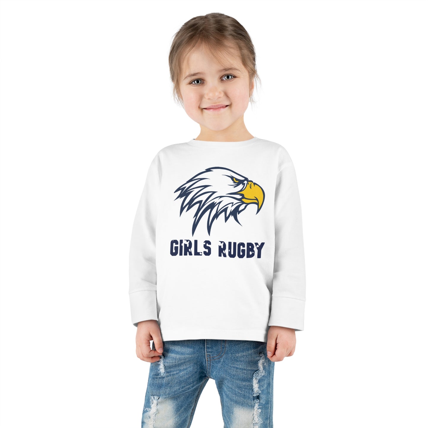 Unisex Toddler Long Sleeve Tee | Cincinnati Girls Rugby Logo Color