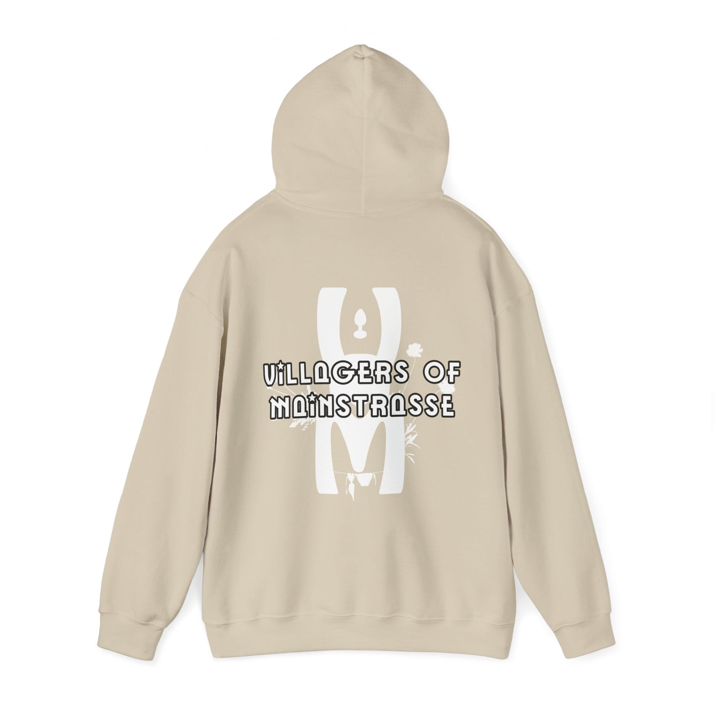 Unisex Heavy Blend™ Hoodie | Villagers of Mainstrasse VOM Words w/ Sights