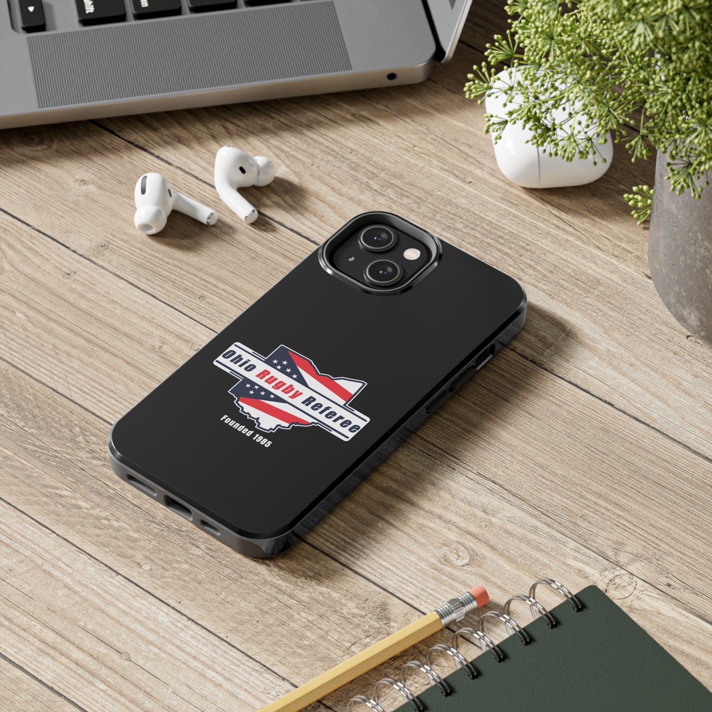 Black Tough Phone Cases | Ohio Rugby Referee Society