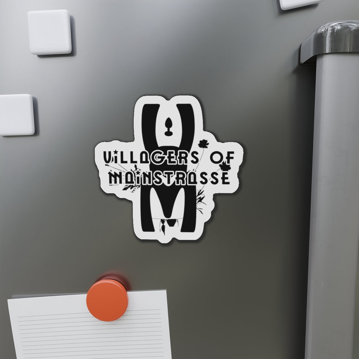 Die-Cut Magnets | Villagers of Mainstrasse VOM Words w/ Sights