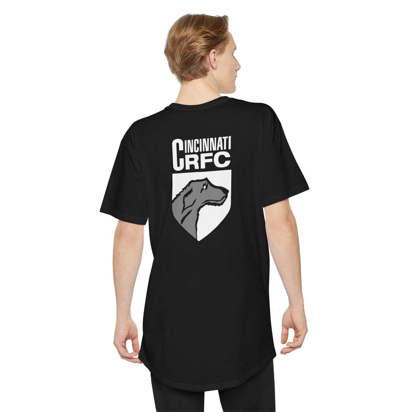 Unisex Long Body Urban Tee | CRFC Cincinnati Wolfhounds White Crest