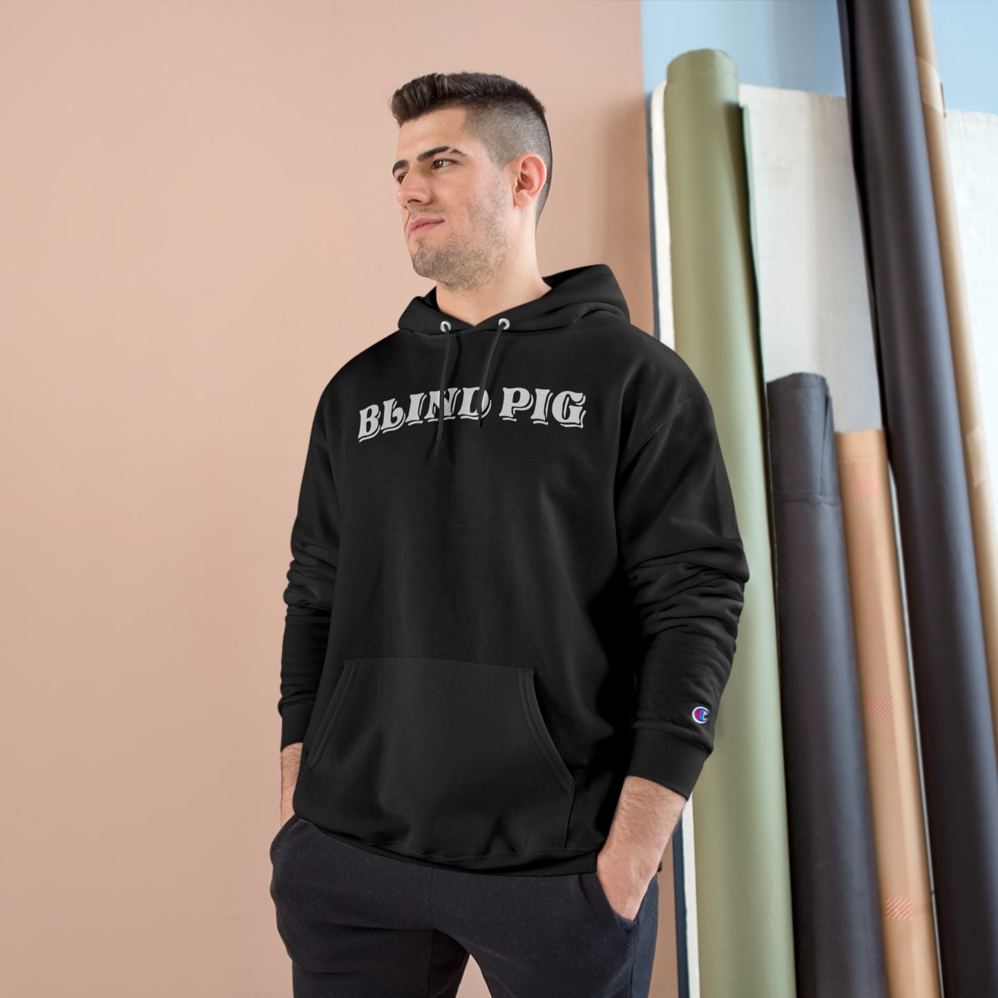 Unisex Champion Hoodie | The Blind Pig Glasses