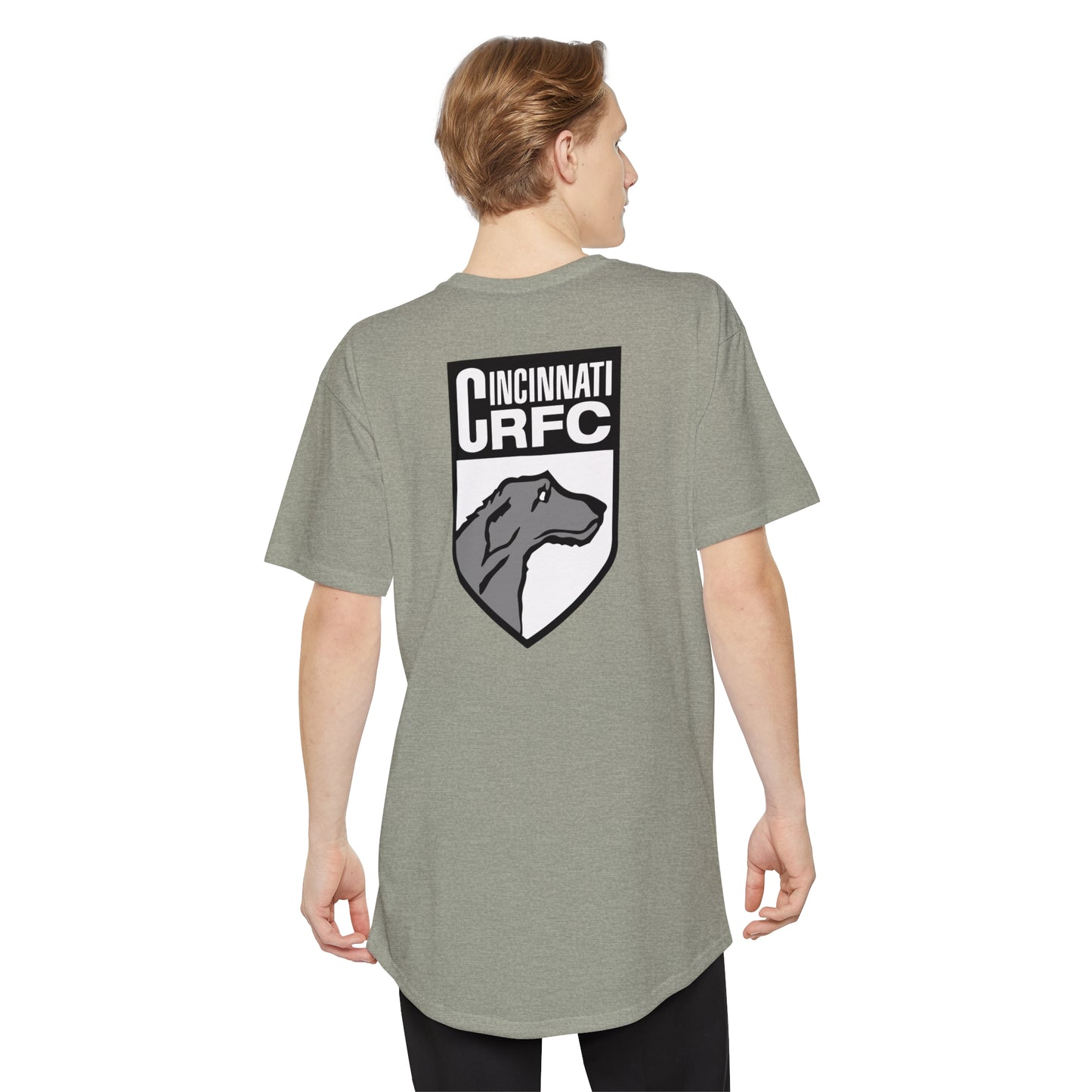 Unisex Long Body Urban Tee | CRFC Cincinnati Wolfhounds White Crest