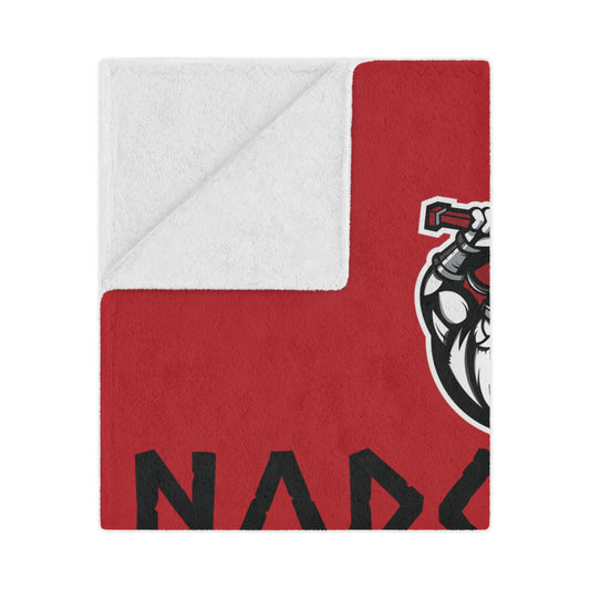 Minky Blanket Red | Norsemen Hockey State Champs