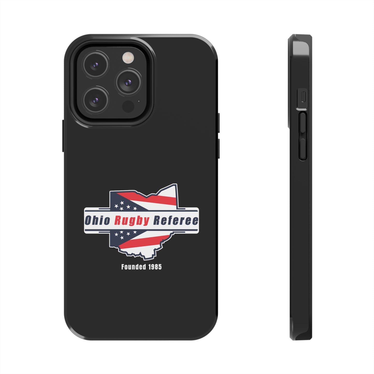 Black Tough Phone Cases | Ohio Rugby Referee Society