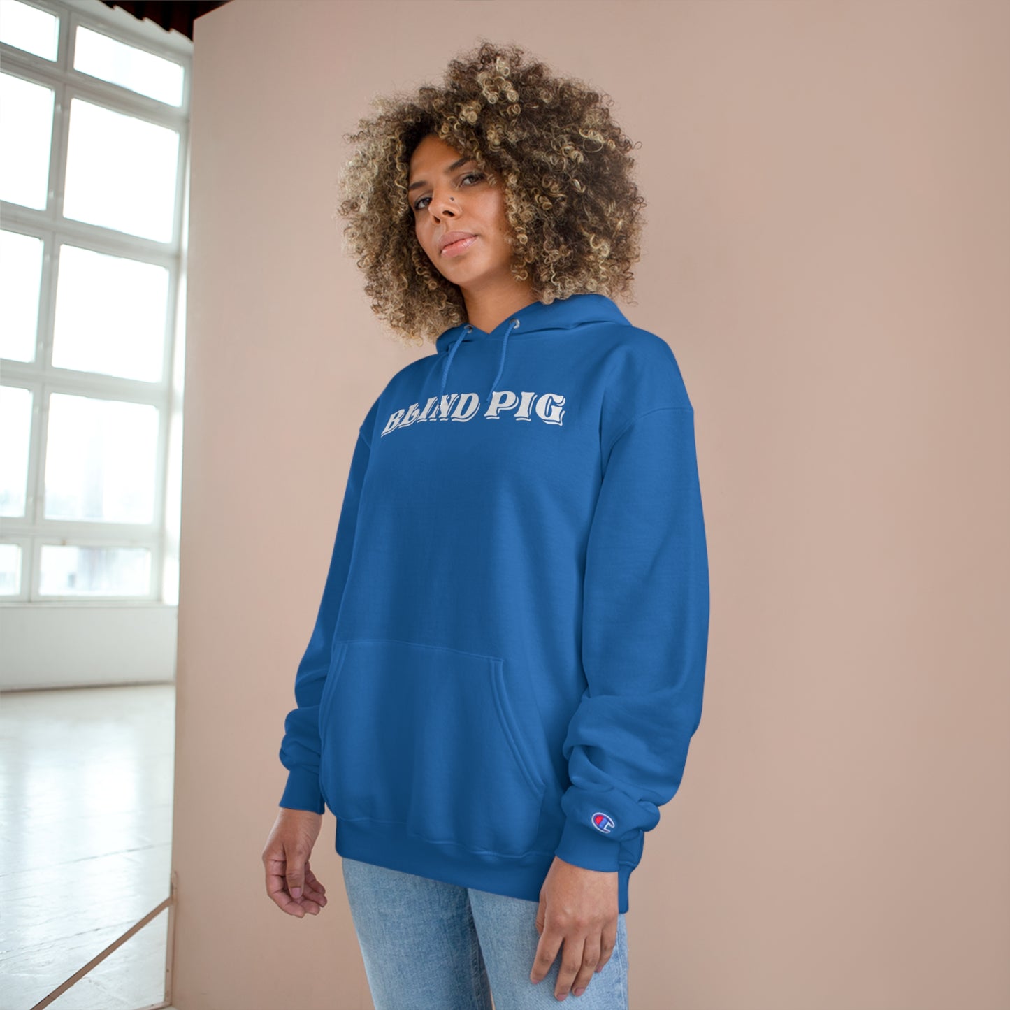 Unisex Champion Hoodie | The Blind Pig Glasses
