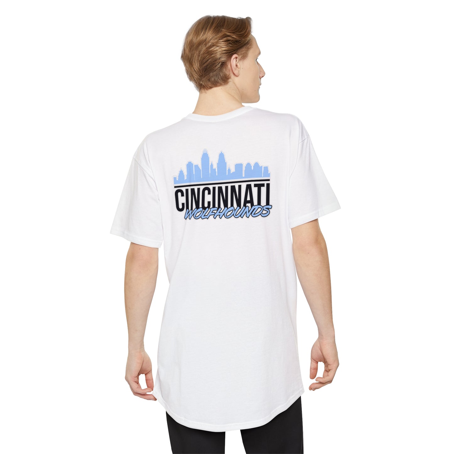 Unisex Long Body Urban Tee | CRFC Cincinnati Wolfhounds Cityscape
