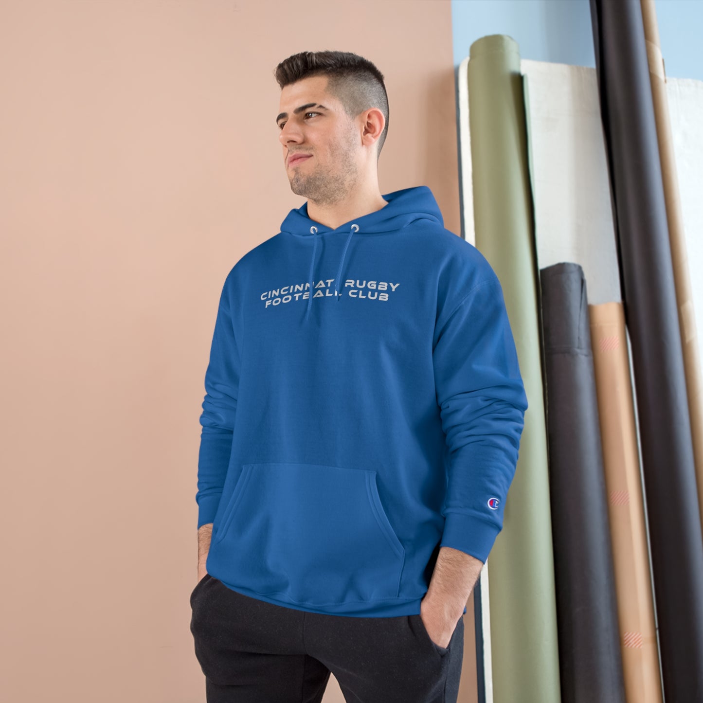 Unisex Champion Hoodie | CRFC Wolfhounds White Crest