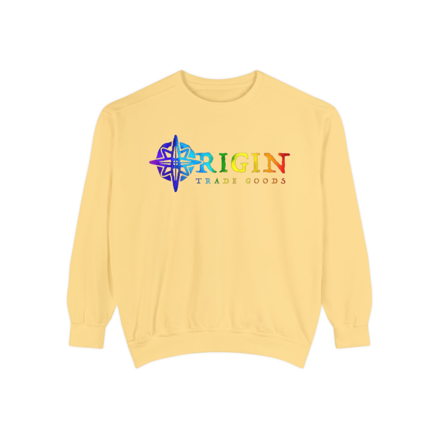 Unisex Comfort Colors Crewneck Sweatshirt | Origin Trade Goods Color Blast