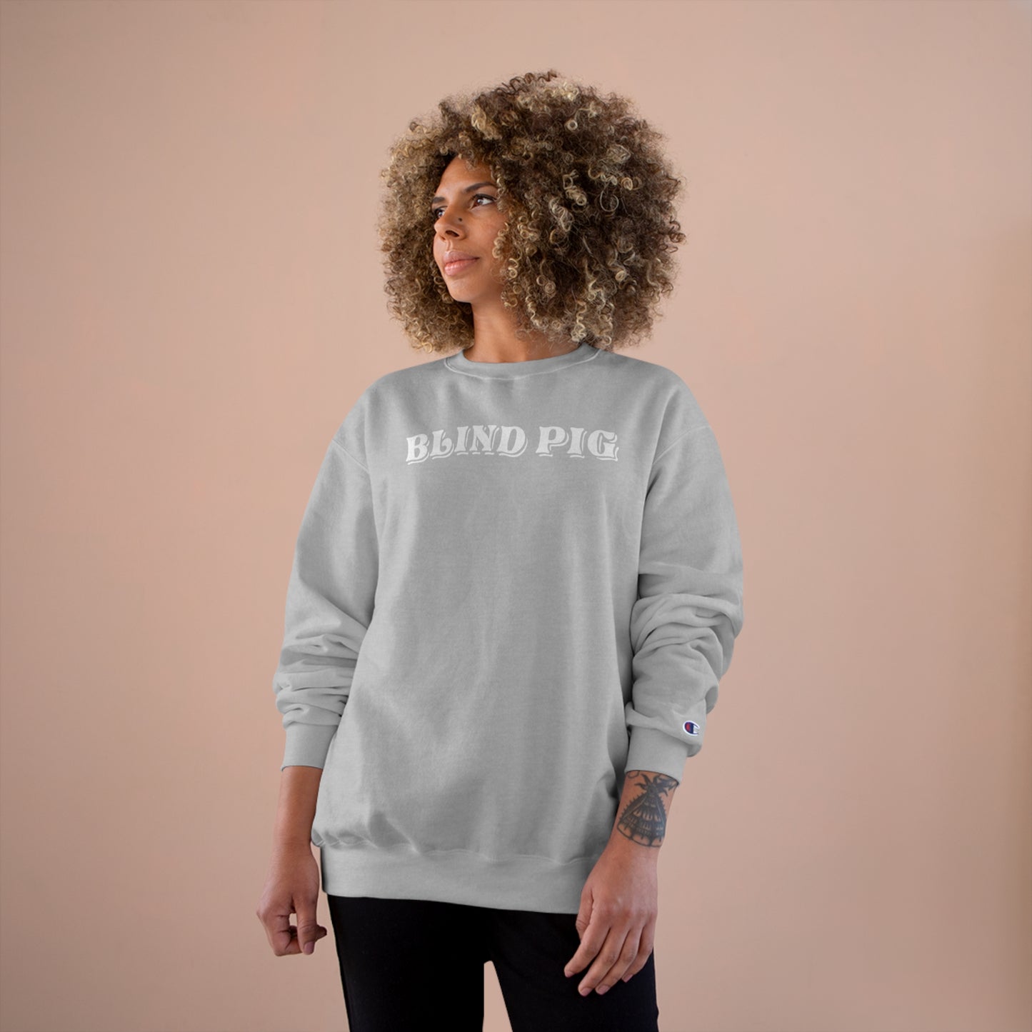 Unisex Champion Crewneck | The Blind Pig Glasses