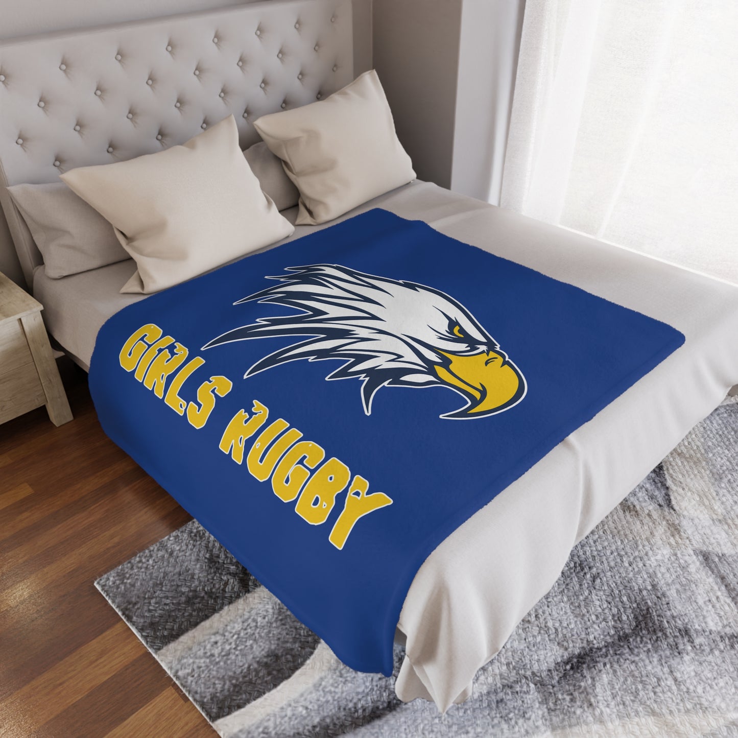 Super Soft Minky Blanket | Cincinnati Girls Rugby Logo Color